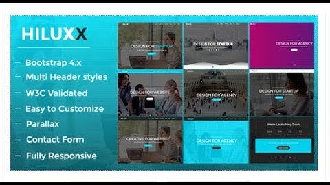 Hiluxx - One Page Parallax Multipurpose Template | Themeforest Templates