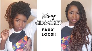 INDIVIDUAL OMBRE WAVY CROCHET GYPSY FAUX LOCS | NO CORNROWS | PROTECTIVE HAIRSTYLE | Kurlie Keke