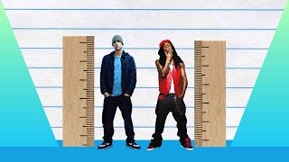 How Much Taller? - Eminem vs Lil Wayne!
