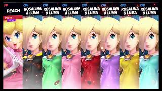 Super Smash Bros Ultimate Amiibo Fights Request Peach Vs Rosalina Army