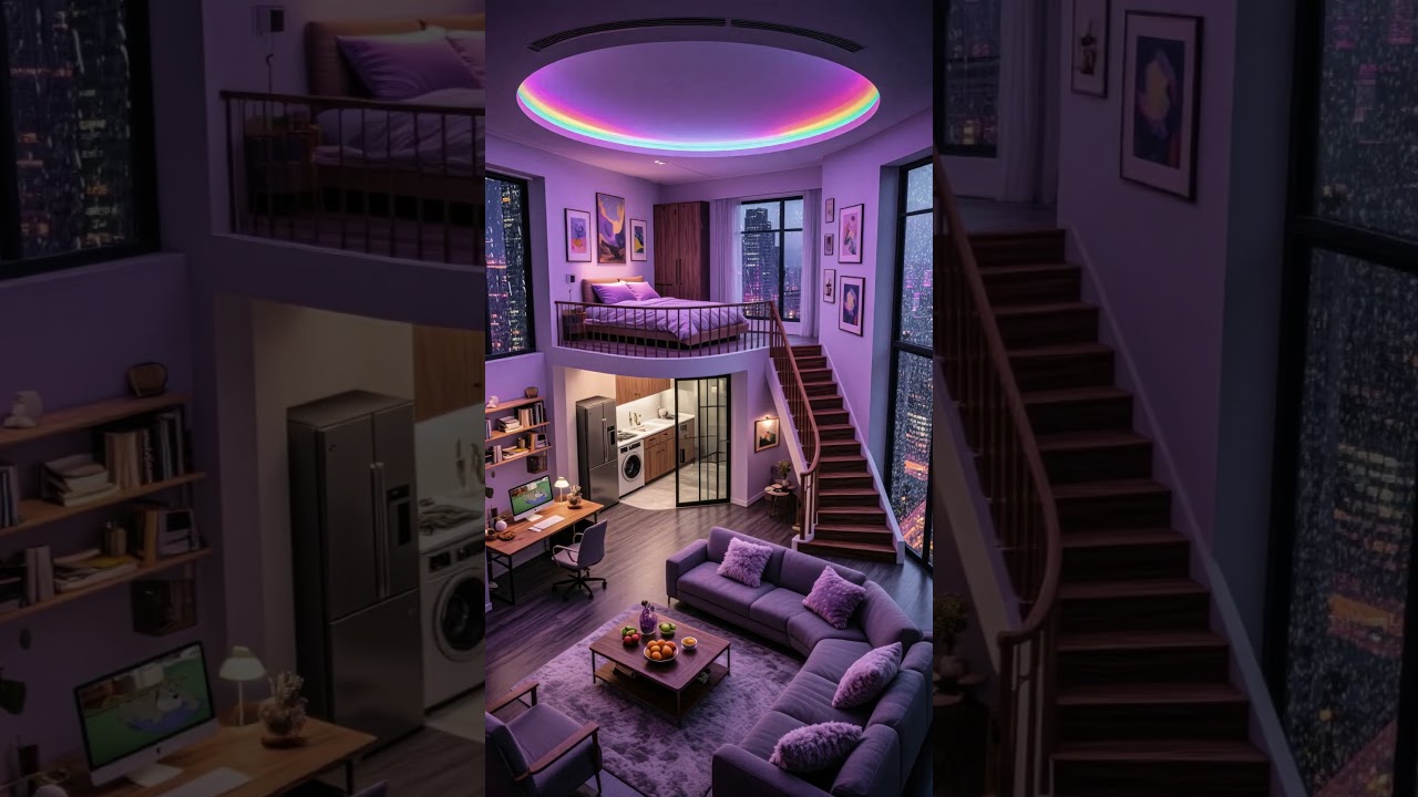 Modern Loft & Soft Snowfall Sounds 