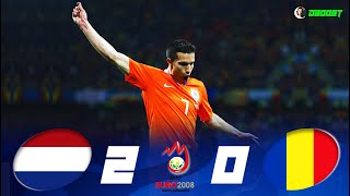 Netherlands 2-0 Romania - EURO 2008 - The Romanians Disappoint - Extended Highlights - FHD