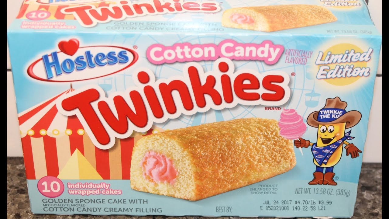 Hostess Twinkies Cotton Candy Review YouTube
