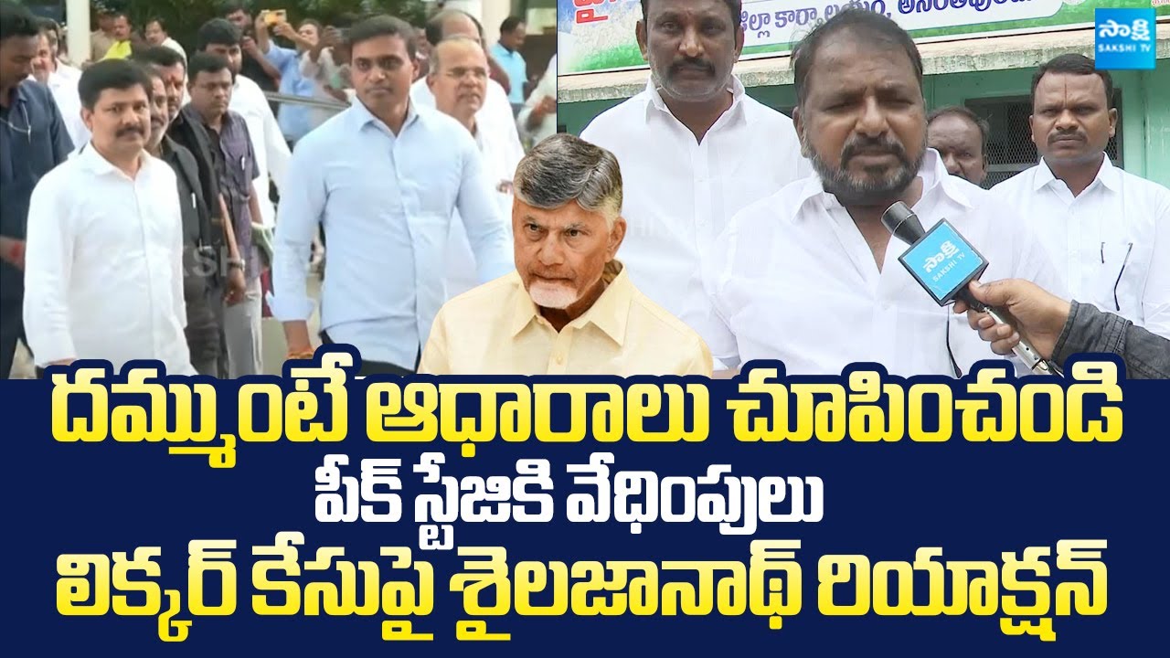 Sake Sailajanath Reaction On Illegal Case On Mithun Reddy Chandrababu