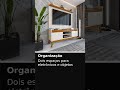Conjunto Rack Ripado e Painel Astúrias para TV 50 Polegadas
