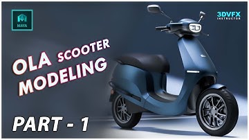 From Scratch to Render: Modeling the Ola Scooter in Maya