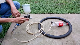 How to Make a Manual Compressor from Used Tires