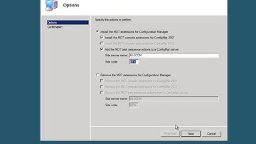 SCCM 2007! - MDT 2012 Integration with SCCM "Configure & Installation"