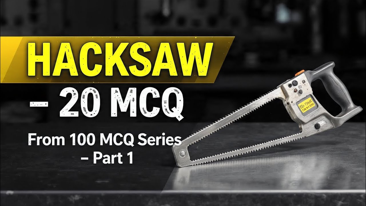“Hacksaw MCQ – Part 1 | ITI Fitter 20 Exam-Cracking Questions You Can’t Miss!” | fitter mcq hub 