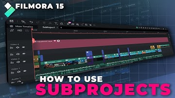 How to use SubProjects in Filmora 15 - New Feature