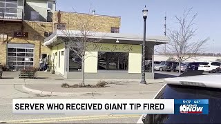 Server who received $10,000 tip at Benton Harbor cafe fired