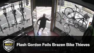 Flash Gordon Foils And Run Bike Thief