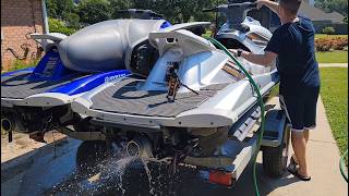 Waverunner Free Flow Exhaust Before and After