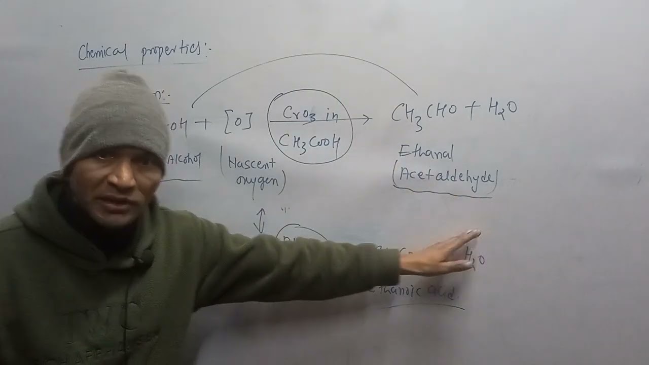 Class 10th science chapter carbon and its compound properties of ethyl alcohol by Malara sir 