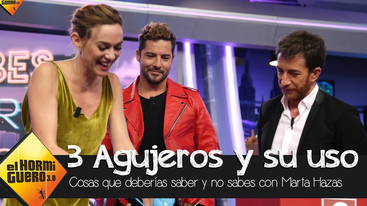 Marta Hazas nos enseña a utilizar agujeros insospechados con David Bisbal - El Hormiguero 3.0