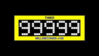10,000 Seconds Game Show Numerical Display Count-Up Timer @Utonish