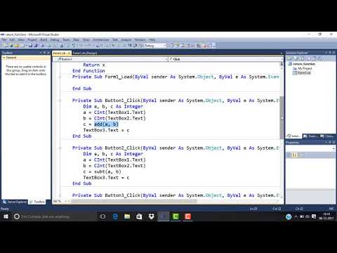 How to work with functions with return type in VB.NET