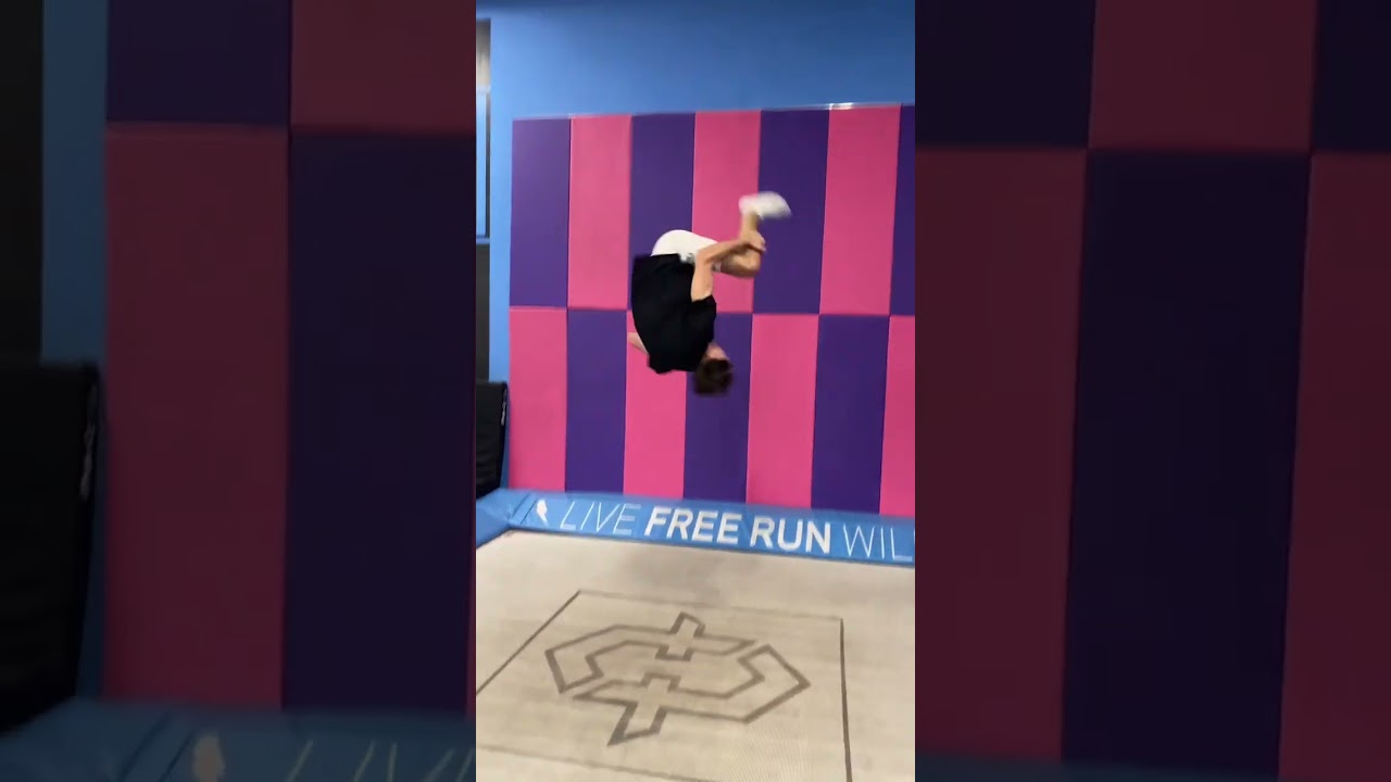 Triple front flip with some Steeze at the end