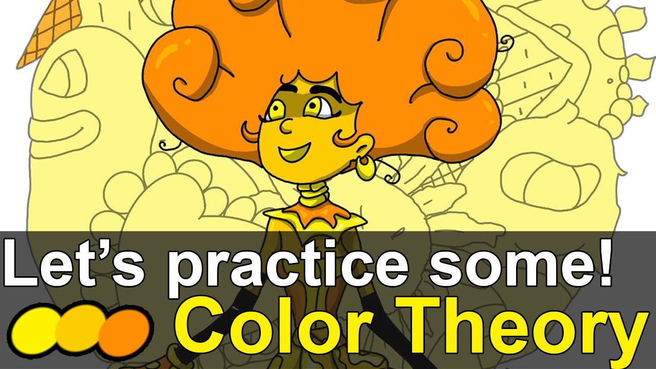 Let's draw a mermaid using the color theory. Part 2.