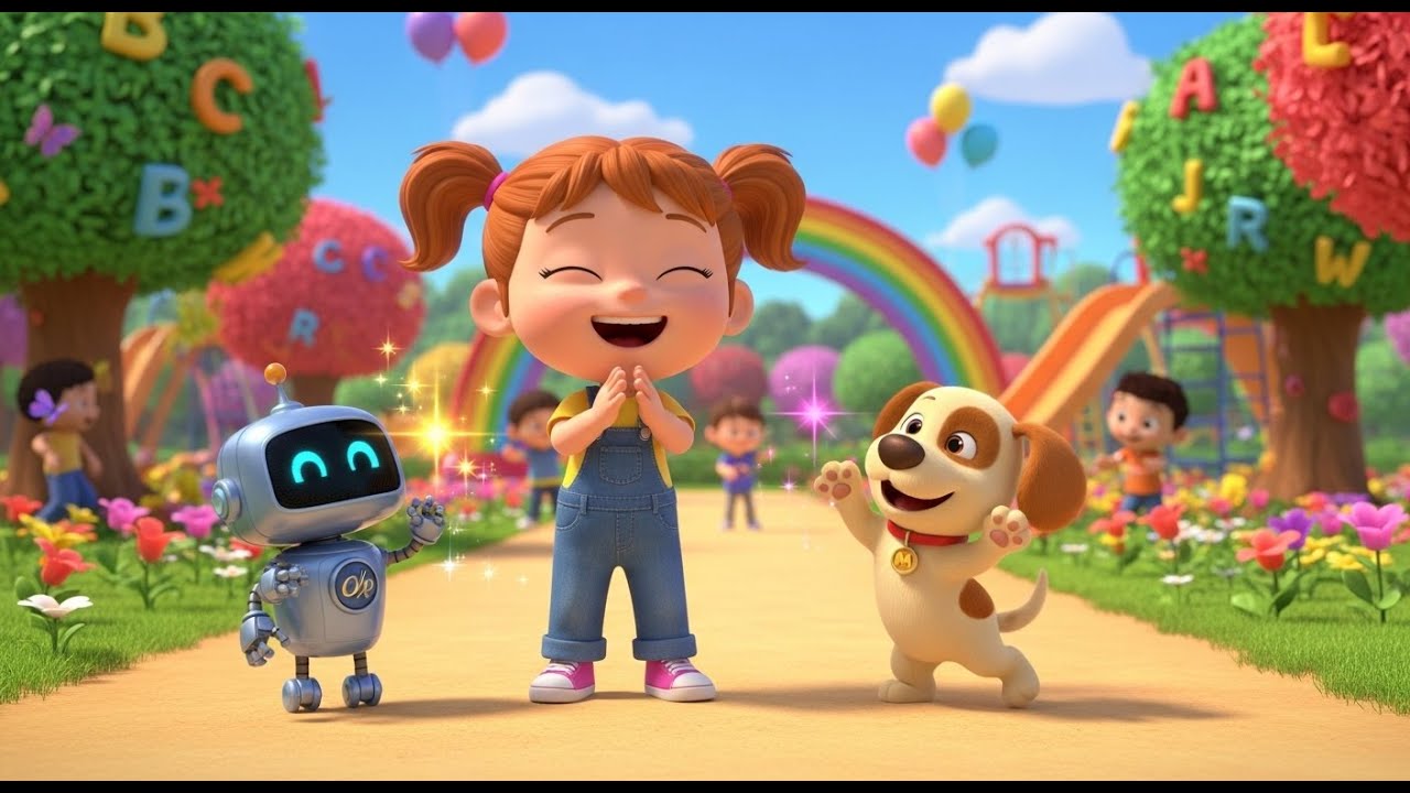 Baby Robot ABC Party | Fun Educational Kids Song | Preschool Sing Along