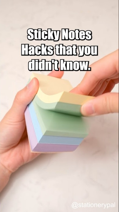 Sticky Notes Hacks that you didn't know🥰. #shorts