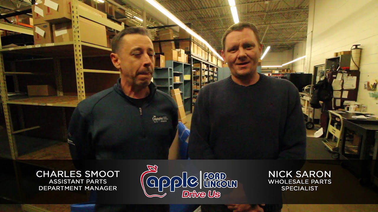 See Charles Smoot and Nick Saron of the Apple Ford Lincoln Wholesale Parts Department