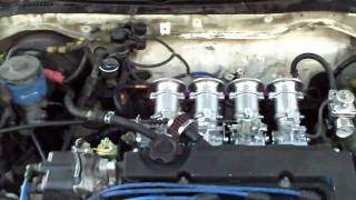 Honda CRX B18 with OBX ITBs (Individual Throttle Bodies) - First Start