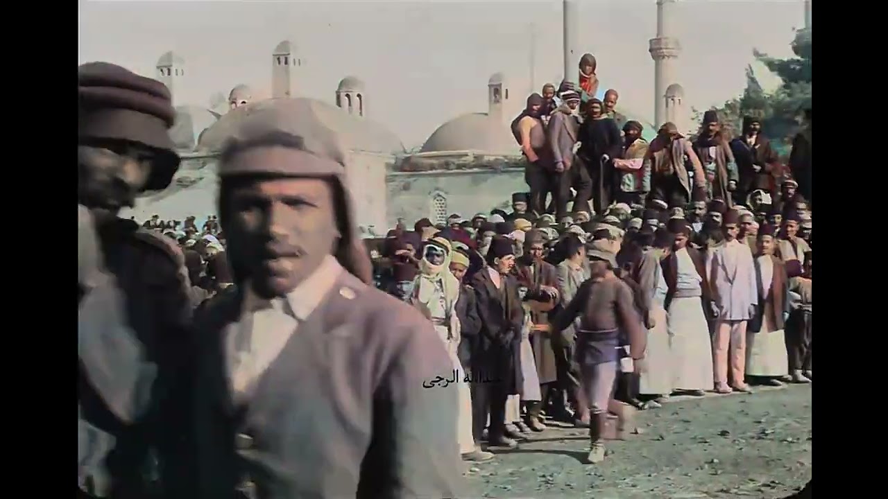 الأمير فيصل مع فرسان العرب يصل سوريا عام 1919