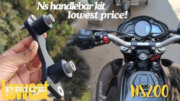 Ns handlebar conversion kit for ns200 , ns160 and ns125 , ns handle modification #ns200 #ns  #ns160