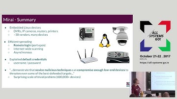 2017 The IoT botnet wars, Linux devices, and the absence of basic security hardening