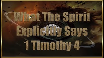 What The Spirit Explicitly Says  - Jacob Prasch