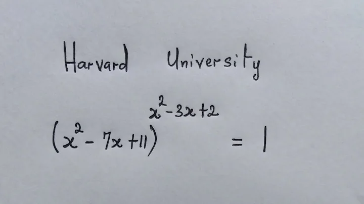 Harvard University Entrance Exam | Can you solve ?