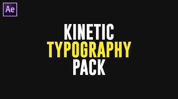 Kinetic Typography Text Animation Pack - After Effects Template | Title Animation Template Download