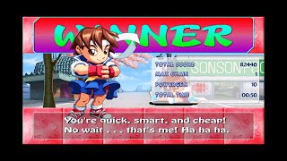 Super Puzzle FIghter II HD Remix Sakura No Losses + Expert Mode