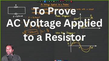 Ac Voltage Applied to a Resistor #derivation #class12physics #cbse