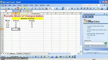 Using AutoSum in MS Excel