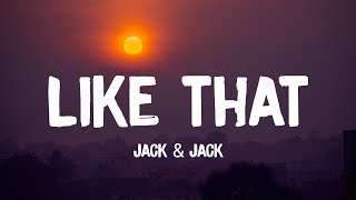 Jack \u0026 Jack - Like That ft. Skate (Slowed TikTok)(Lyrics) you got me going mad when you dress like