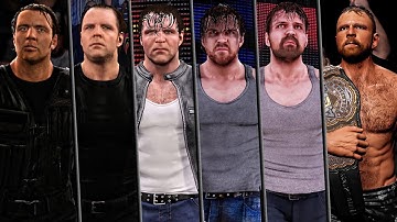 Dean Ambrose Entrance Evolution in WWE/AEW Games!