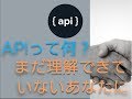 APIを詳しく解説してみた。【超入門編】