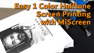 How to Screen Print halftone photographs using the Digital Screen Maker