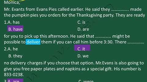 Luyện thi Toeic Developing Unit 3