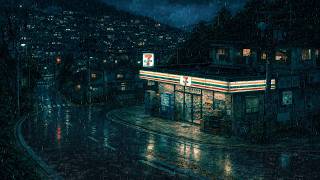 A Calm Rainy Night Outside Tokyo 🌧️ Soothing Lofi Music for Sleep and Stress Relief