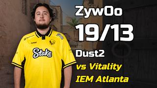 ZywOo (19/13) vs Navi (Dust2) – IEM Atlanta 2026 – CS2 POV