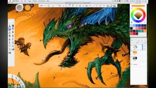 SketchBook Pro tips: paint a dragon