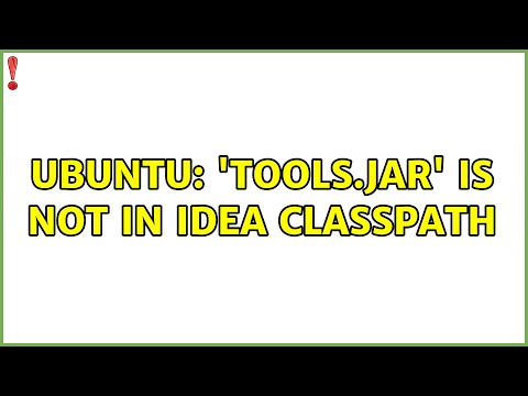Ubuntu: 'tools.jar' is not in IDEA classpath