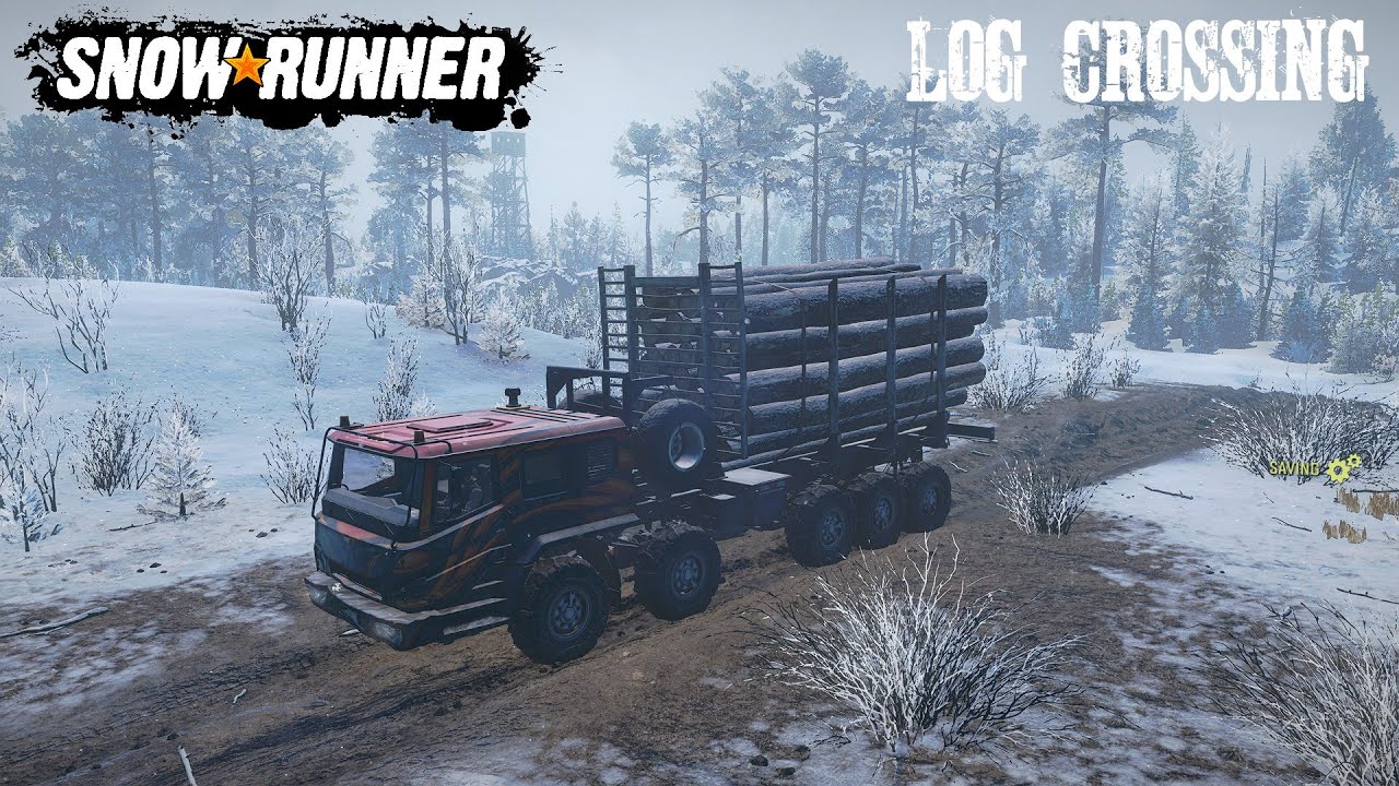 Log Crossing 3 Sets Of Medium Logs With Azov 73210 Cosmodrome Amur Russia Phase 4 DLC Gameplay