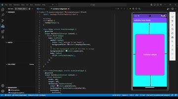 Flutter tutorial lesson five  "Container widget!"
