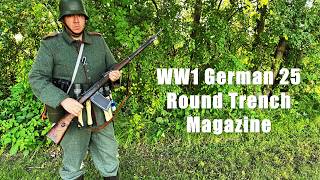 WW1 German 25 Round Trench Magazine On Gewehr 98.
