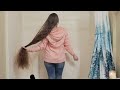 ASMR My Real Long Hair & Shampoo Shower w/ Tight Jeans and Jacket | Very Relaxing Wet Wash Triggers