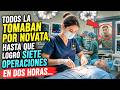 TODOS LA TOMABAN POR NOVATA, HASTA QUE LOGRÓ SIETE OPERACIONES EN DOS HORAS...